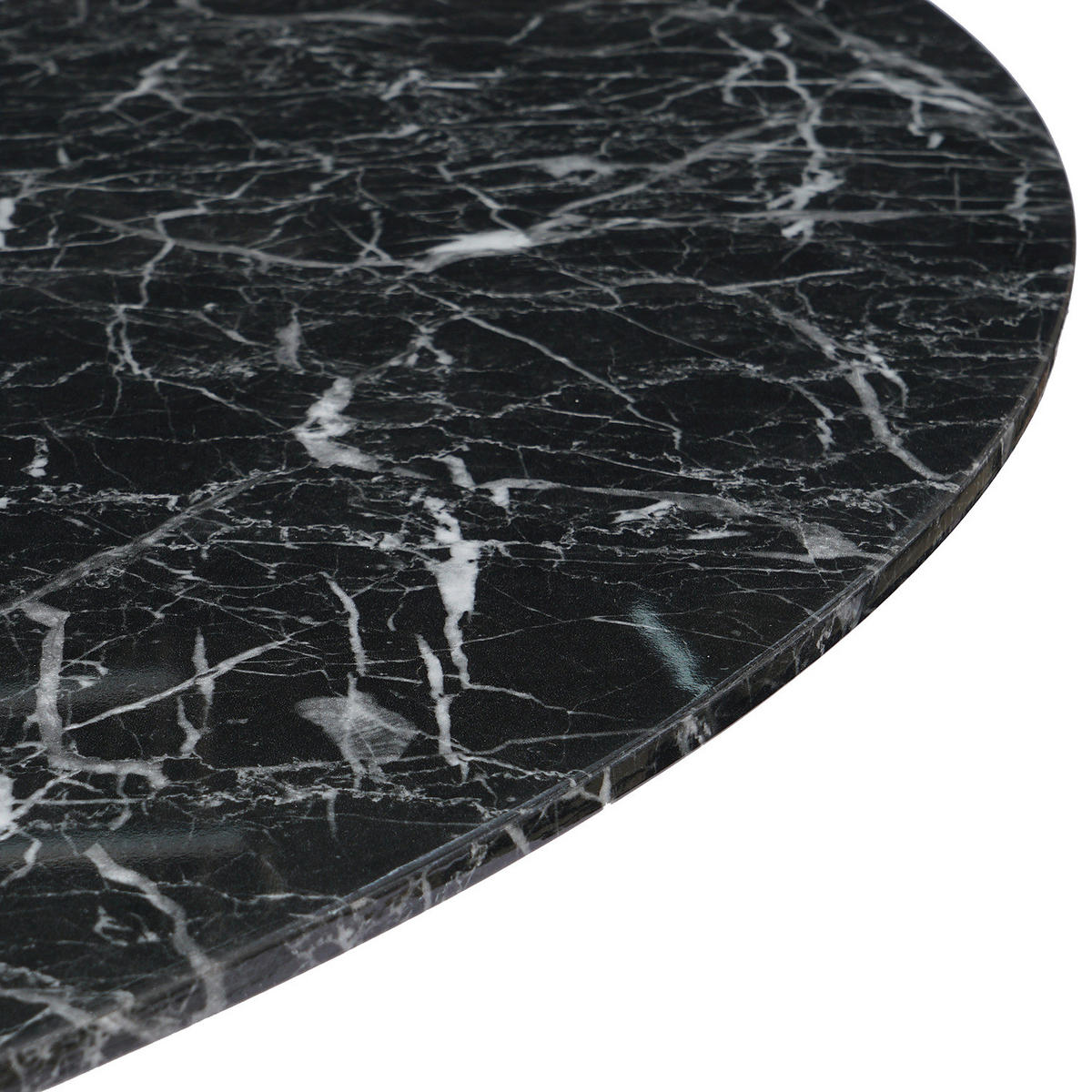 ESSTISCH - Marmor Dekor - Schwarz, Holzwerkstoff (120/120/75cm) - home24