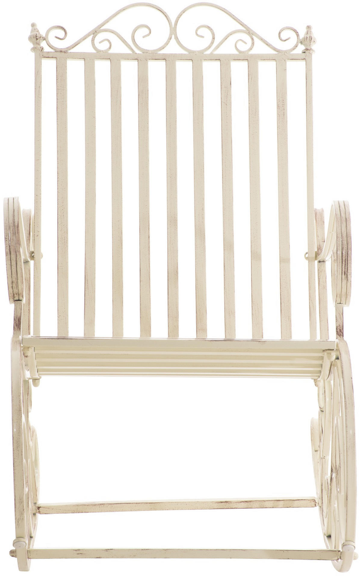 GARTENSCHAUKELSTUHL Metall Antik-Creme - Creme, Metall (56/94/90cm) - CLP