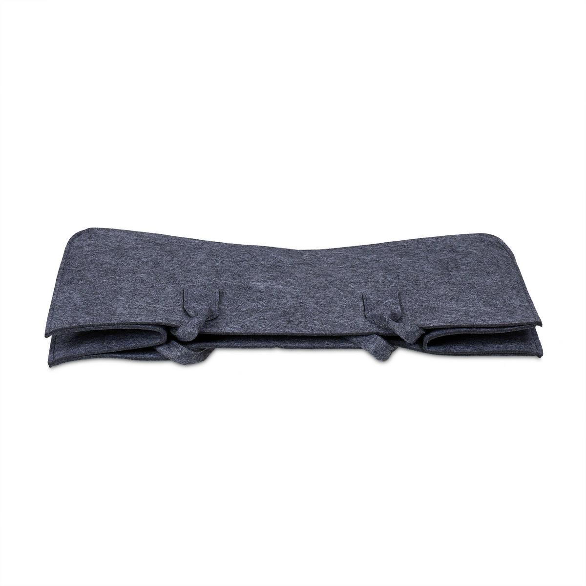 2XKAMINHOLZTASCHE - Anthrazit, Textil (50/25/25cm) - Relaxdays