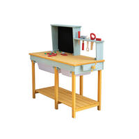 WERKBANK TOOL - Farbe: Blau - Blau, Holz (37/80/79.1cm) - Home Deluxe