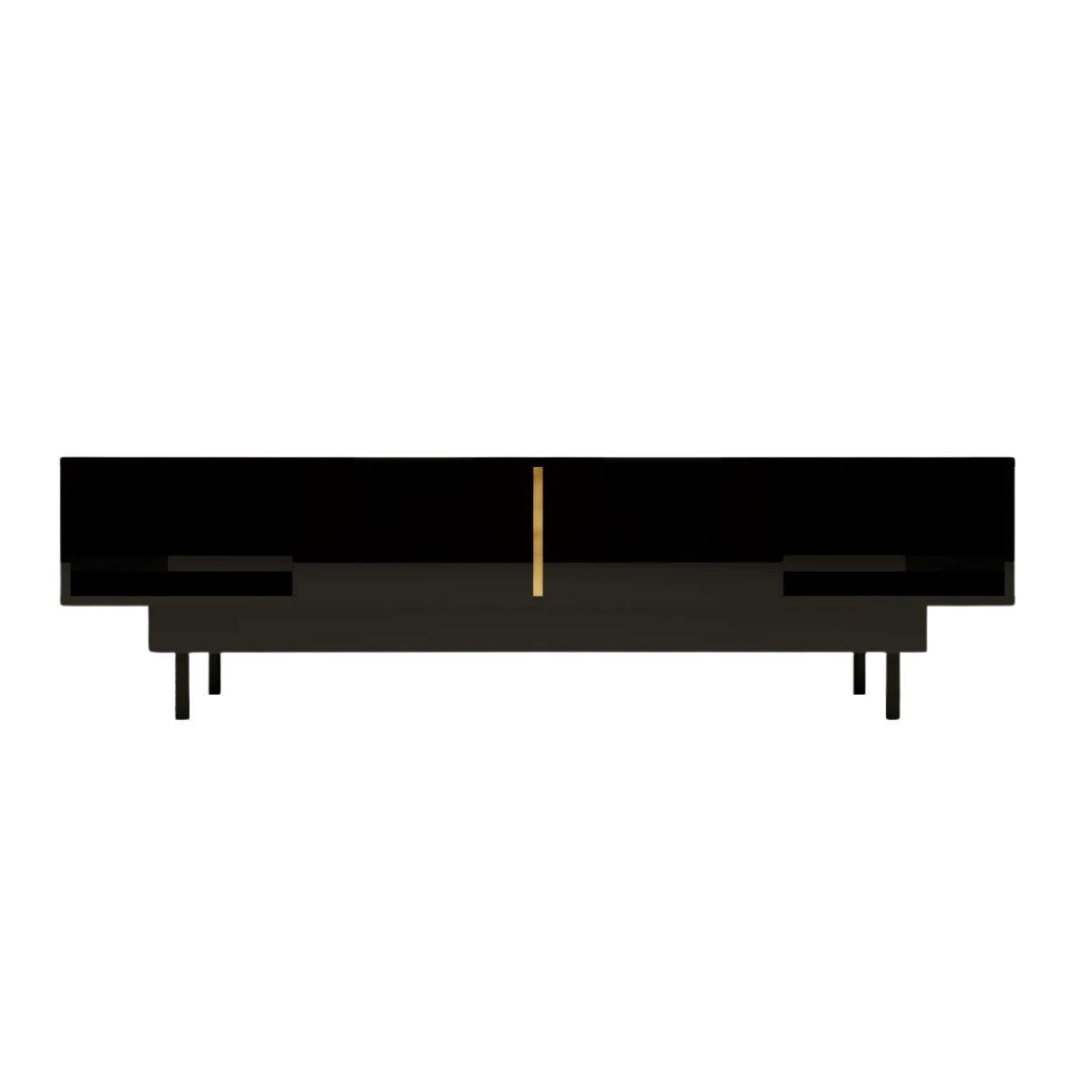 Dancan Lowboard Schwarz 163x46x42 cm