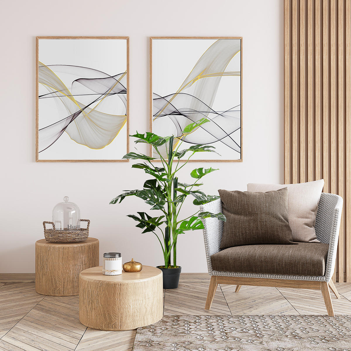 KUNSTPFLANZE Grün realistisch mit Topf 100 cm - Grün, Kunststoff (100cm) - PANGIVO