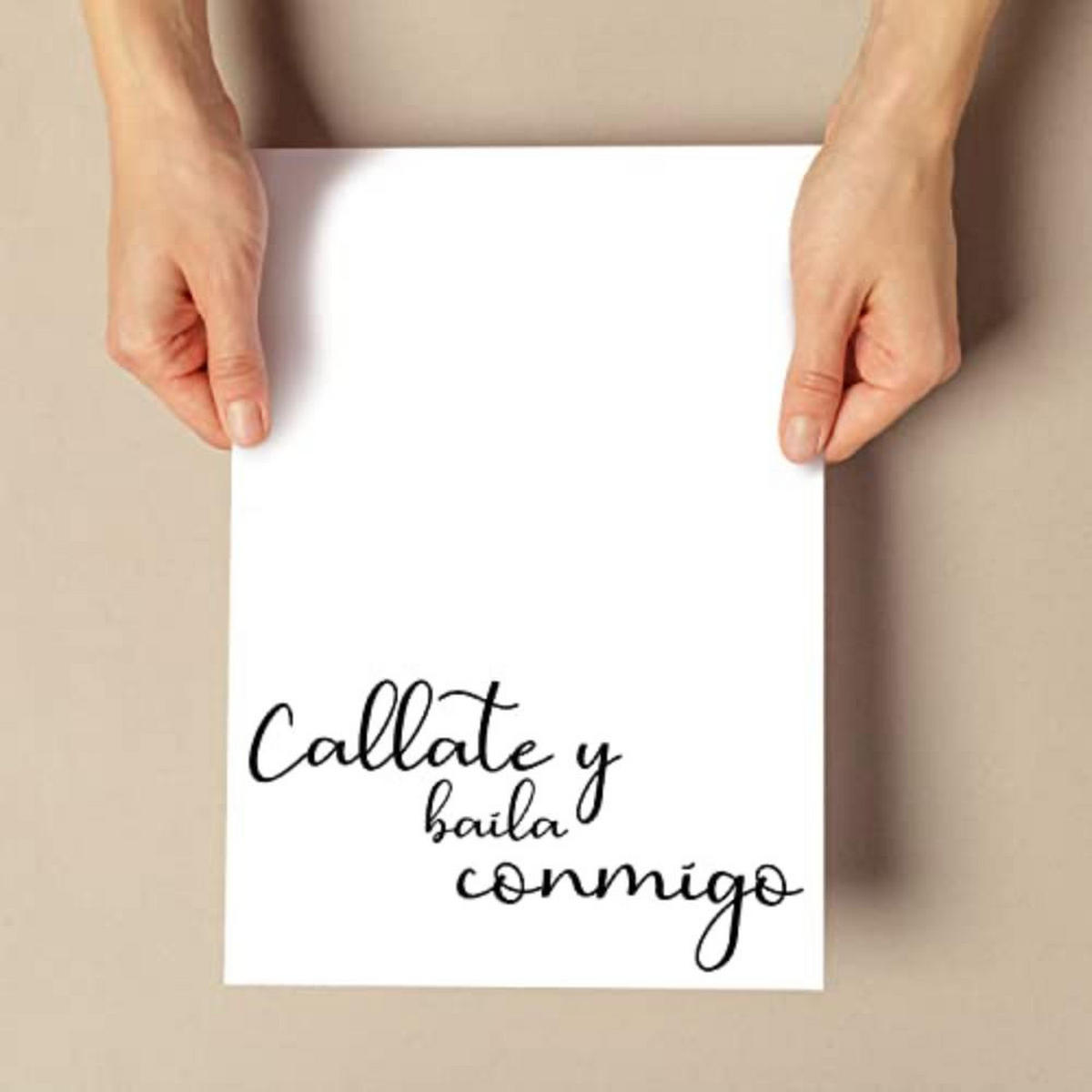 POSTER Set mit 4 Tanzen TypografieStil A4 Rahmenlos - Klar, Papier (29.7/3cm) - Nacnic