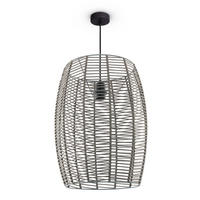 PENDELLEUCHTE Hugo Miloza - Grau, Metall (40/40/50cm) - Paco Home
