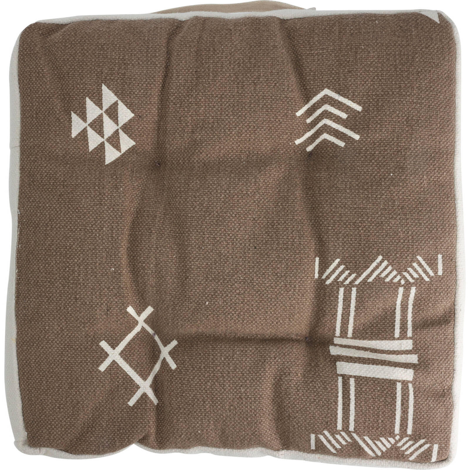 STUHLKISSEN 40/40/6 cm - Braun, Naturmaterialien (41/41cm) - Home Styling Collection