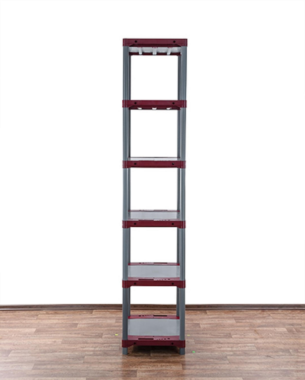 KUNSTSTOFFREGAL GREY BEAR Extra-Tall 220x60x46cm Fachlast 120kg Grau-Rot - Rot, Kunststoff (60/222/46cm) - PROREGAL