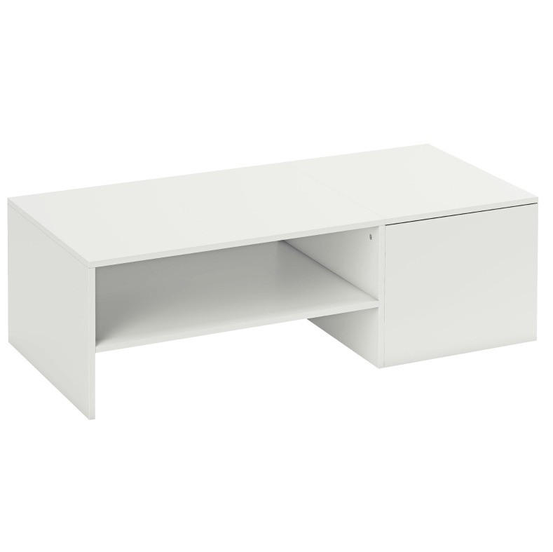 Ivmeu Couchtisch Weiß 52x36x110 cm
