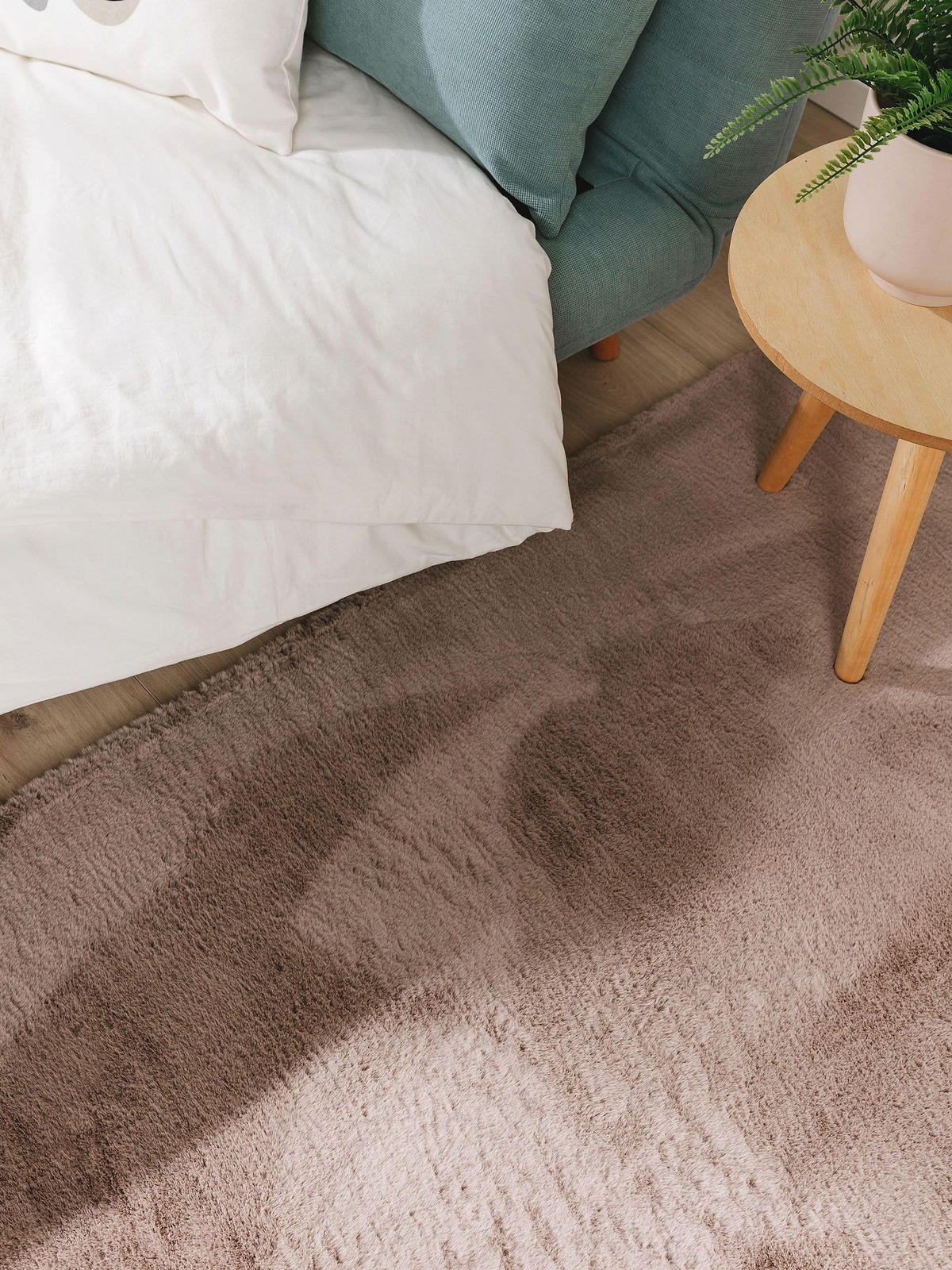 KUNSTFELLTEPPICH Furry Taupe 80x250 cm - Taupe, Kunststoff (80/250cm) - benuta