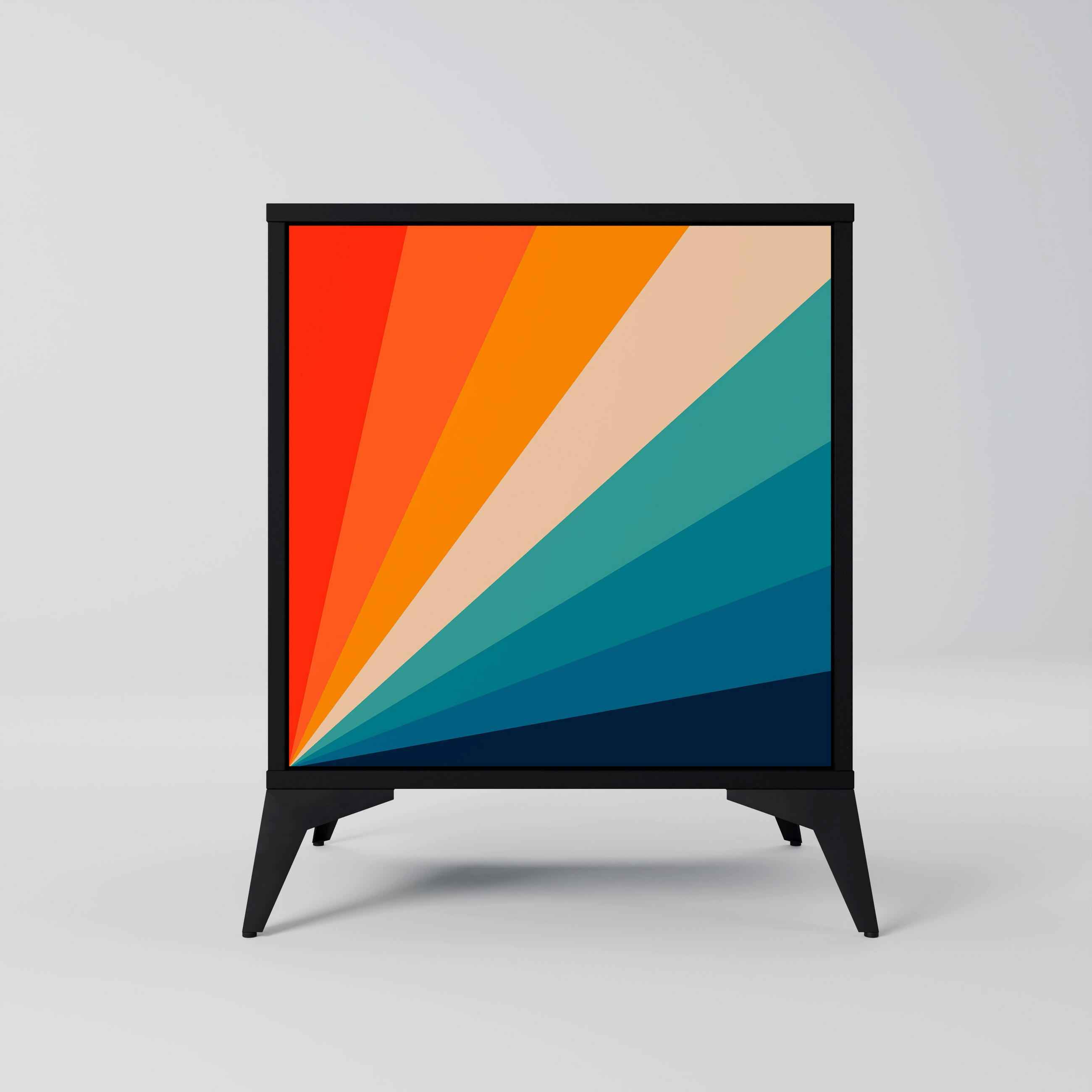 SpaceRebels Sideboard Schwarz 57.5x70.5x42 cm