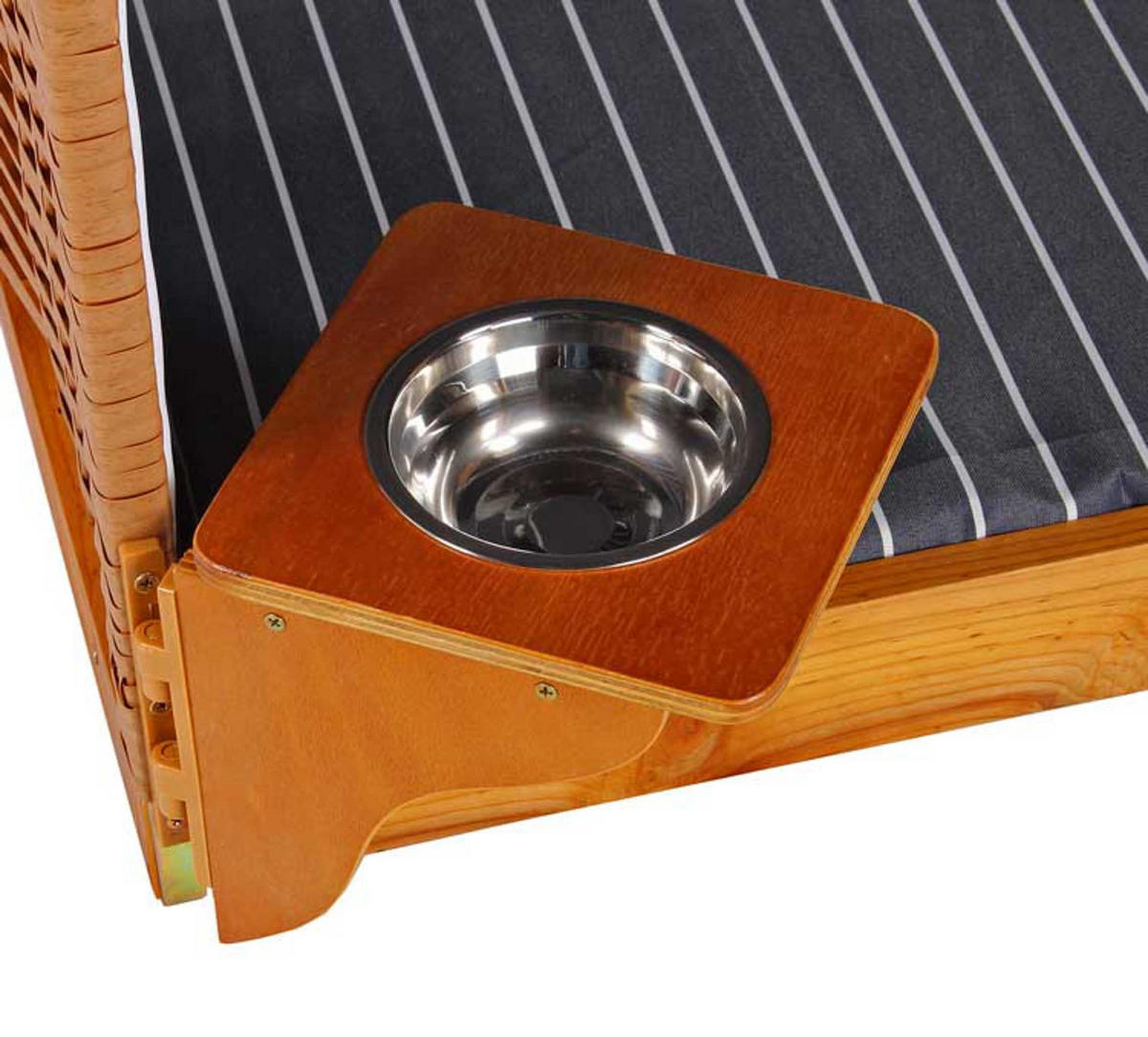 HUNDESTRANDKORB Wacholder Blau - Blau/Braun, Metall (80/95/65cm) - Mr. Deko