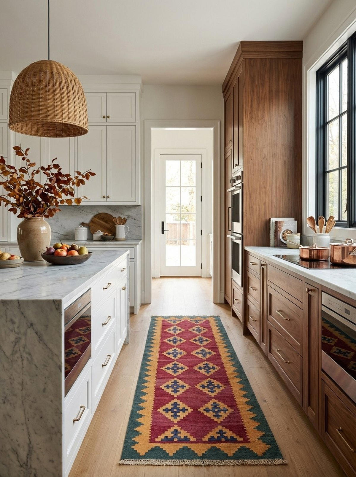 HANDWEBTEPPICH Kelim Gashgai Violett 200/57 cm Schurwolle - Violett, Textil (57/200cm) - Looma