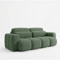 BOXSPRINGSOFA 275x90x110 cm mit Bettkasten, BLOOM, Mit DL-Ausklappsystem, Grün - Grün, Kunststoff (275/90/110cm) - Trada