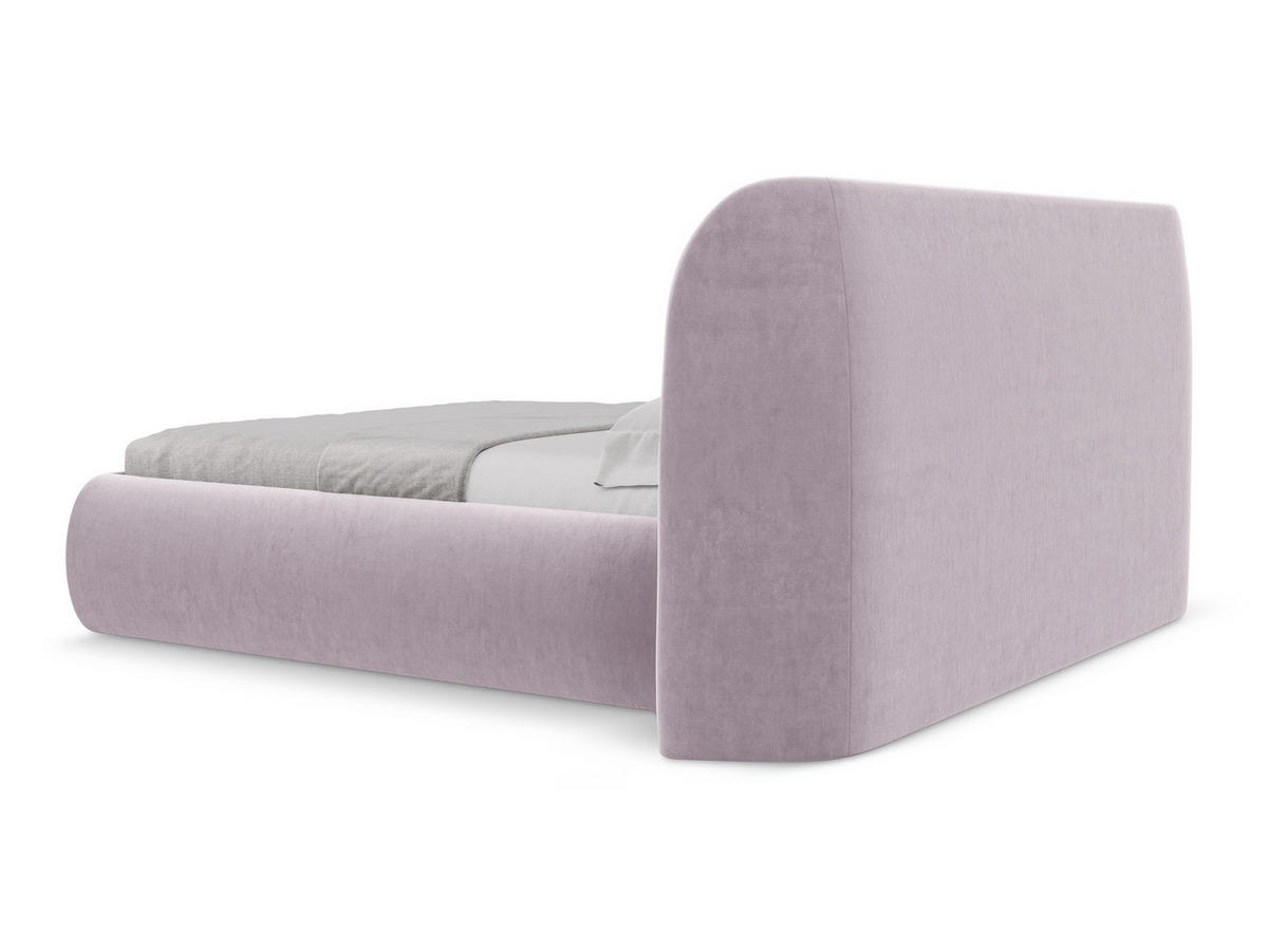 POLSTERBETT mit Bettkasten und Lattenrost 210x215 Violett - Lila/Flieder, Kunststoff/Textil (160/200cm) - Makamii