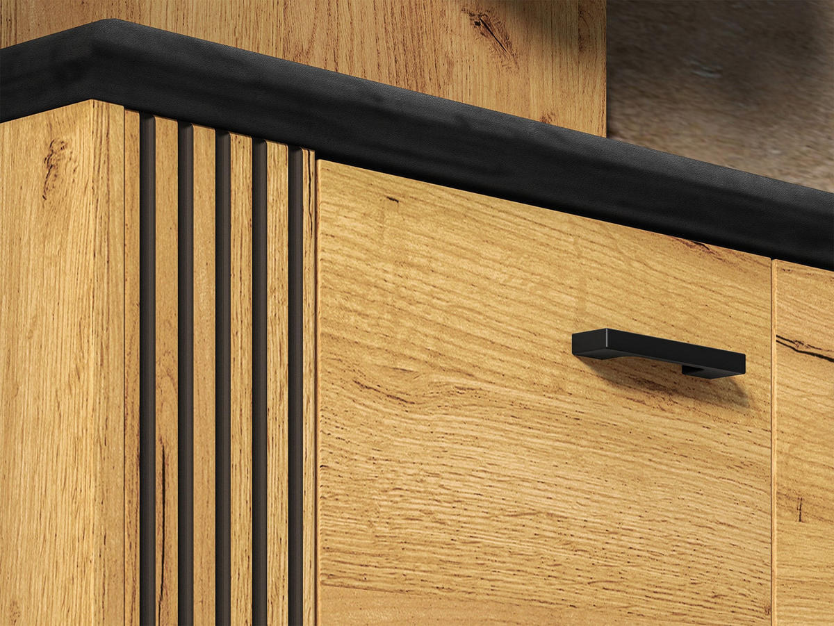 SCHUHSCHRANK Vasco Eiche 80 cm - Eichefarben, Holzwerkstoff (80/49/33.3cm) - Homebook