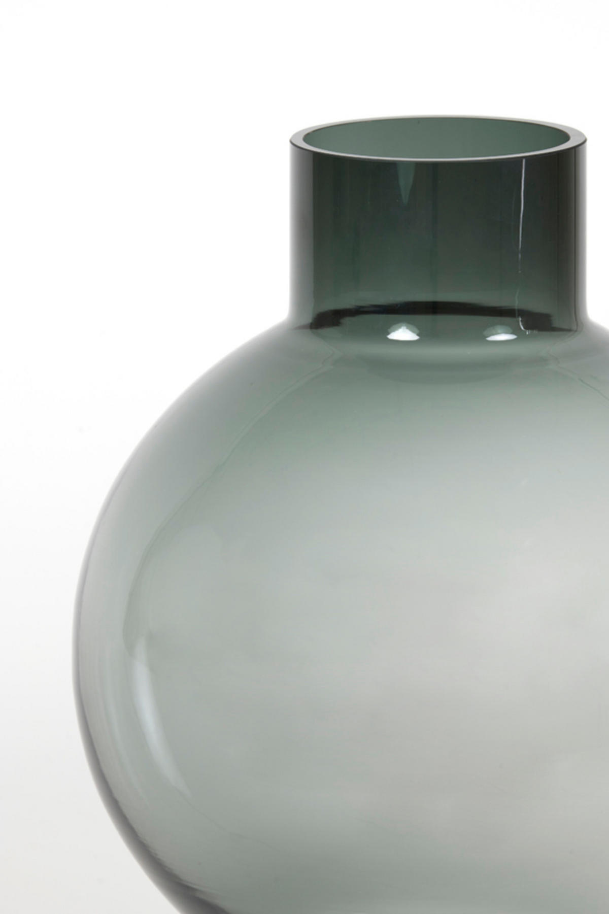 VASE Keisha Grau Ø34,5/46 cm - Grau, Glas (34.5/46cm) - Light & Living