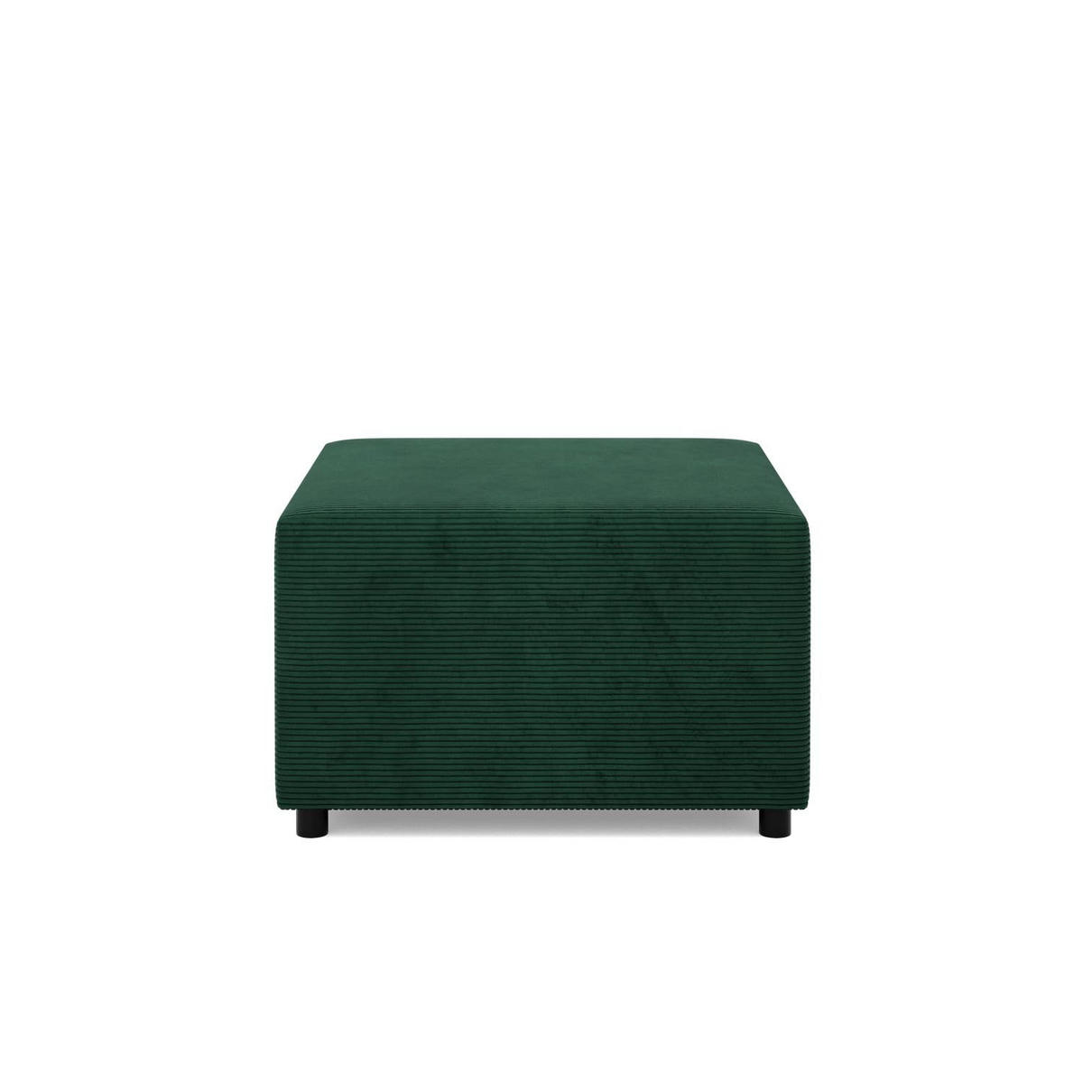 SITZPOUF 70 X 70 NEO, Cord - Dunkelgrün - Grün, Textil (71/40/71cm)