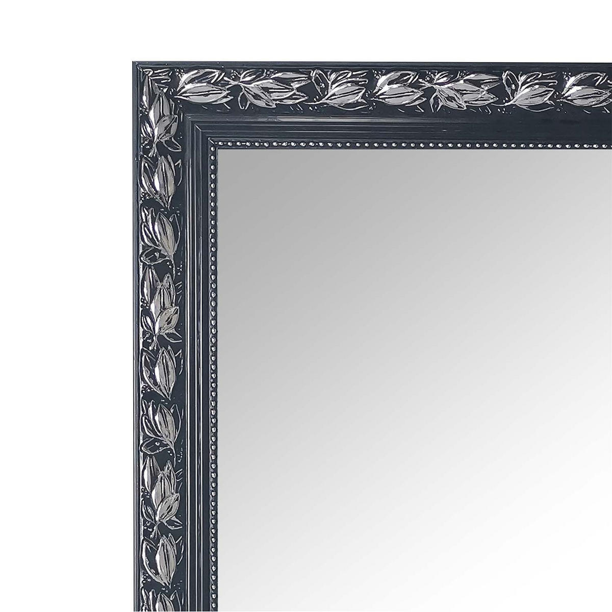 WANDSPIEGEL Tanja Schwarz-Silber - 50 x 150cm - Schwarz, Holz (50/150/3cm) - Niermann
