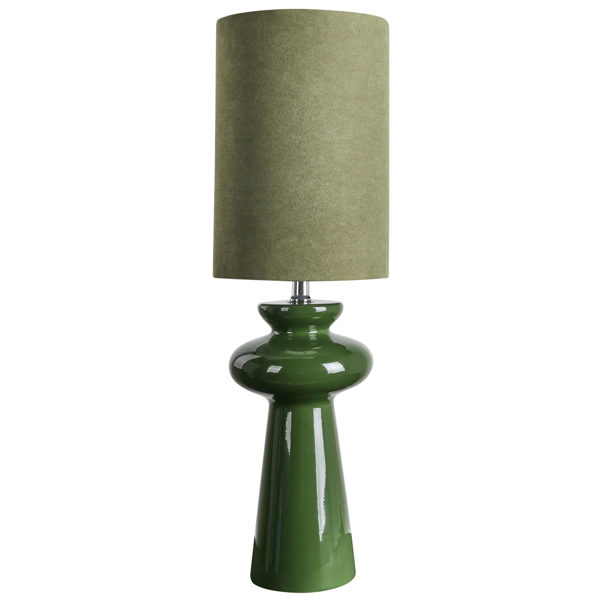 Beliani STOLNÍ LAMPA Zelená Oteros