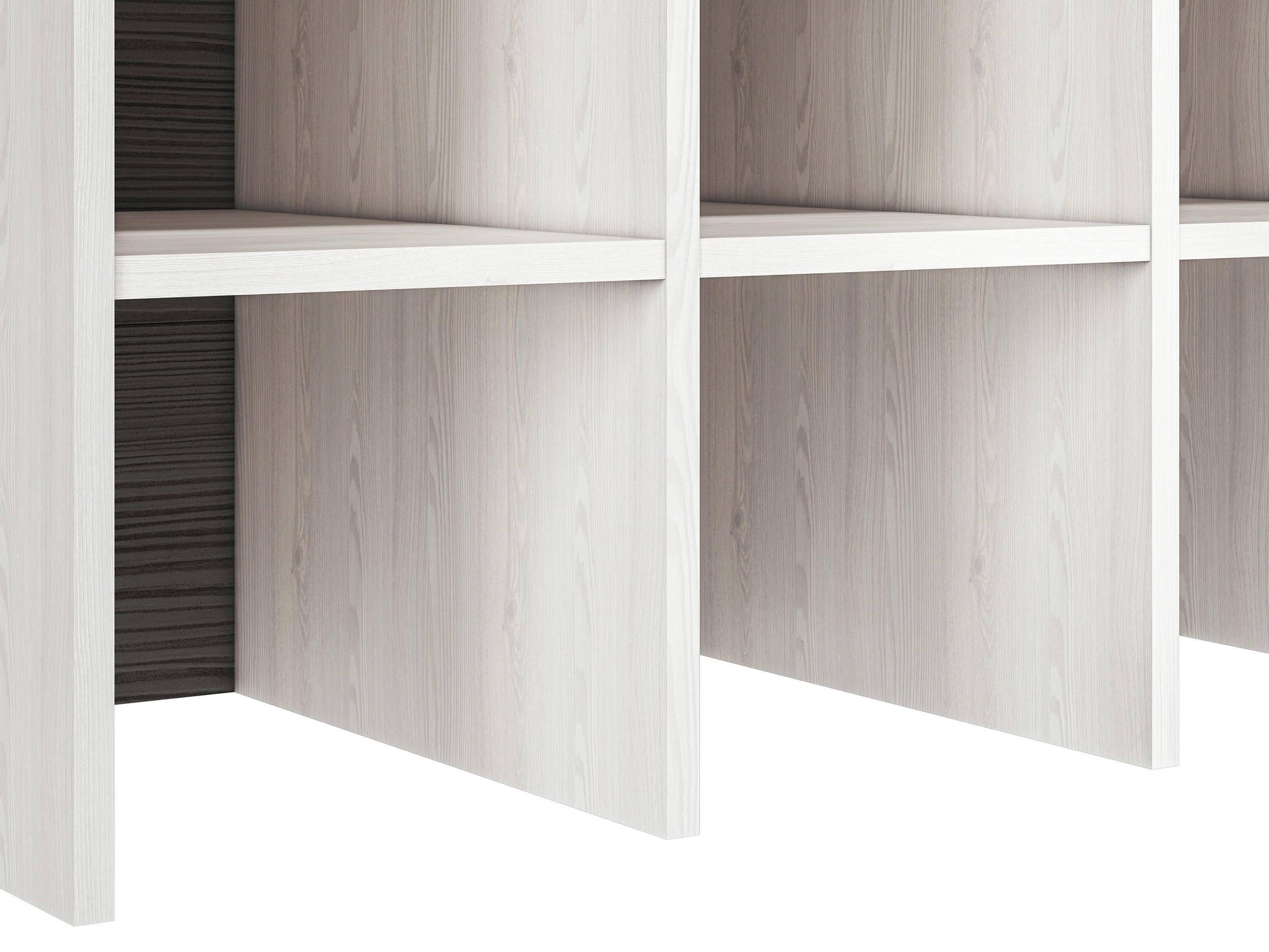 SITZBANK Blanco Pinie weiß / grau 80 / 42 / 50cm - Weiß, Holz/Holzwerkstoff (80/50/42cm) - Feldmann-Wohnen