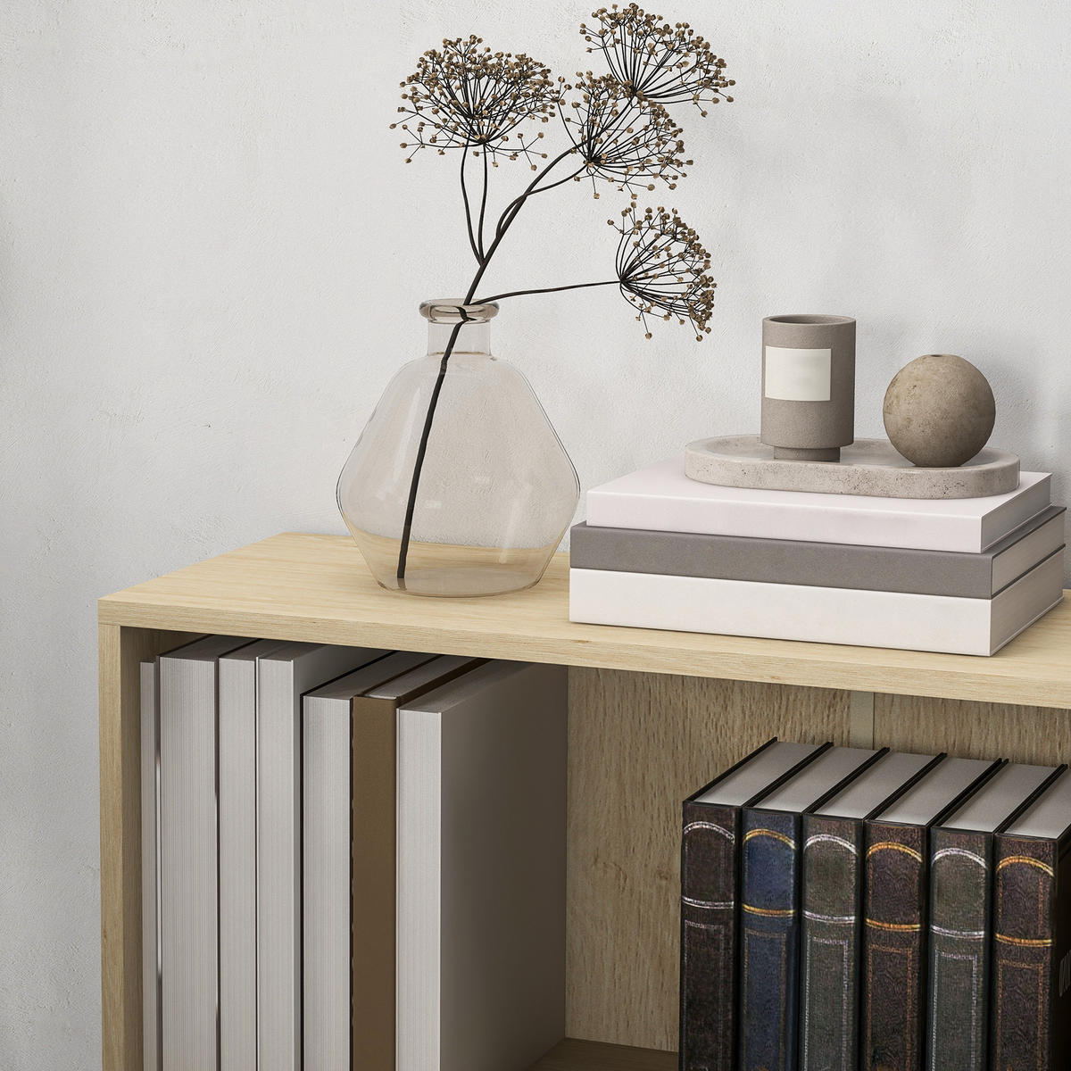 BÜCHERREGAL 60/24/63 cm Holzoptik - Naturfarben, Karton (60/63/24cm)