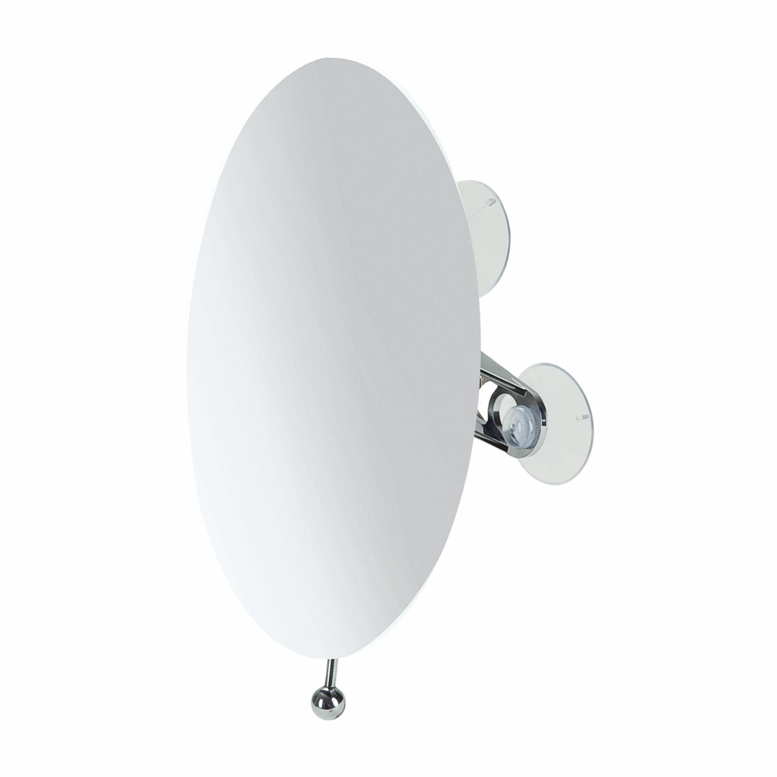 WAND-KOSMETIKSPIEGEL OVAL MIRRORS - Chromfarben, Metall (15/20/15cm) - MÖVE