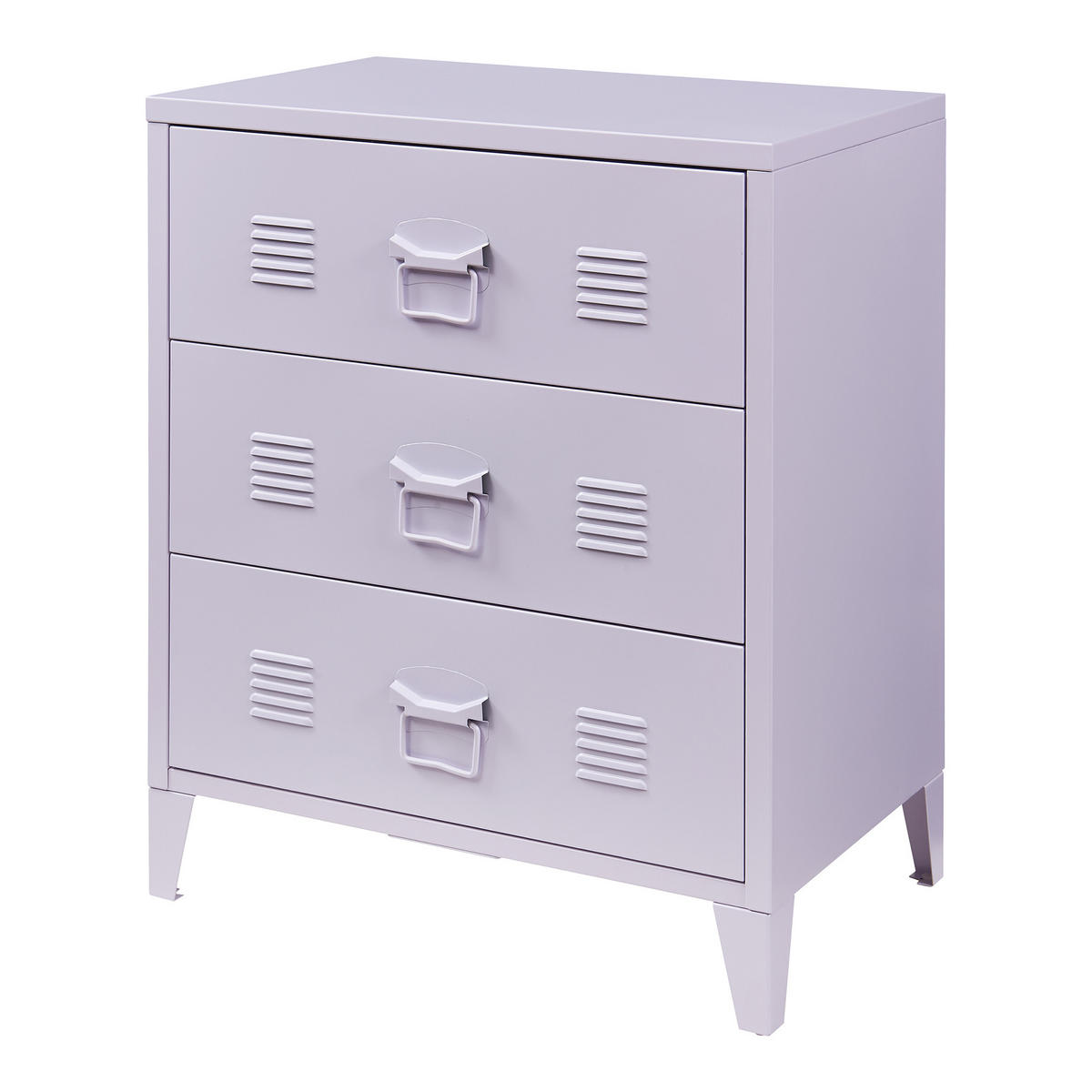 METALLSCHRANK Hämeenlinna - Lila, Metall (60/72/40cm) - [en.casa]