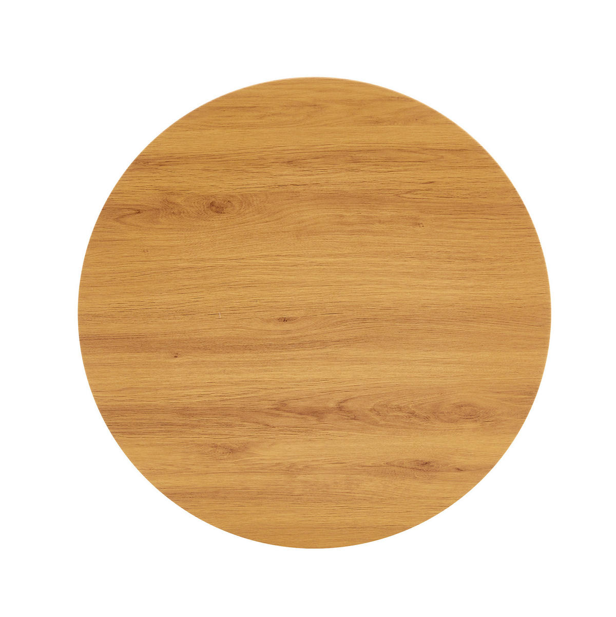 POMOĆNI stol 60/60/72 cm zlatni i u boji drveta od MDF-a i metala s okruglom pločom - crna, drvni materijal (60/60/72cm) - OKWISH