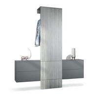 GARDEROBE Carlton Paneel in Avola-Anthrazit - Anthrazit, Holzwerkstoff (157/193/35cm) - Vladon