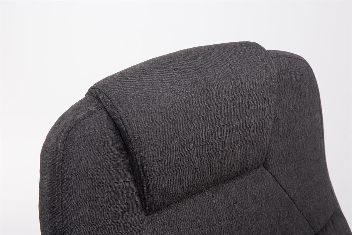 BÜROSTUHL SYDNEY Stoff 113x66x70 Dunkelgrau Stoff Metall - Dunkelgrau, Textil/Metall (66/113/70cm) - DELUKE