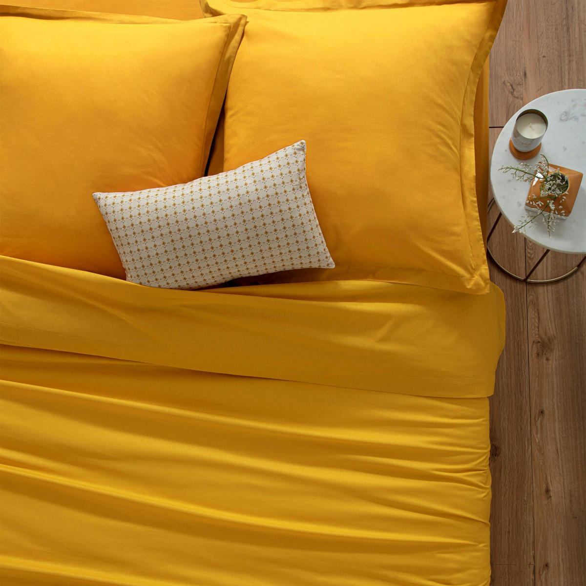 BETTDECKENBEZUG Baumwolle 140/200 cm - Gelb, Naturmaterialien (200/140cm) - Atmosphera Createur d´interieur