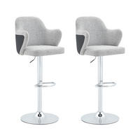 BARHOCKER DE-36715 2er-Set mit 360°-Drehung und Armlehnen Schwarz - Schwarz, Metall (37.6/118/45cm) - ComfortXL
