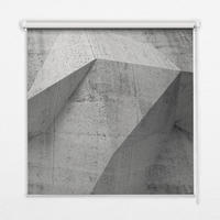 VNÚTORNÁ roleta - okenná roleta - roleta - 140x140 cm - 3D kamenná stena - sivá, plast (140/140/0.5cm) - TULUP