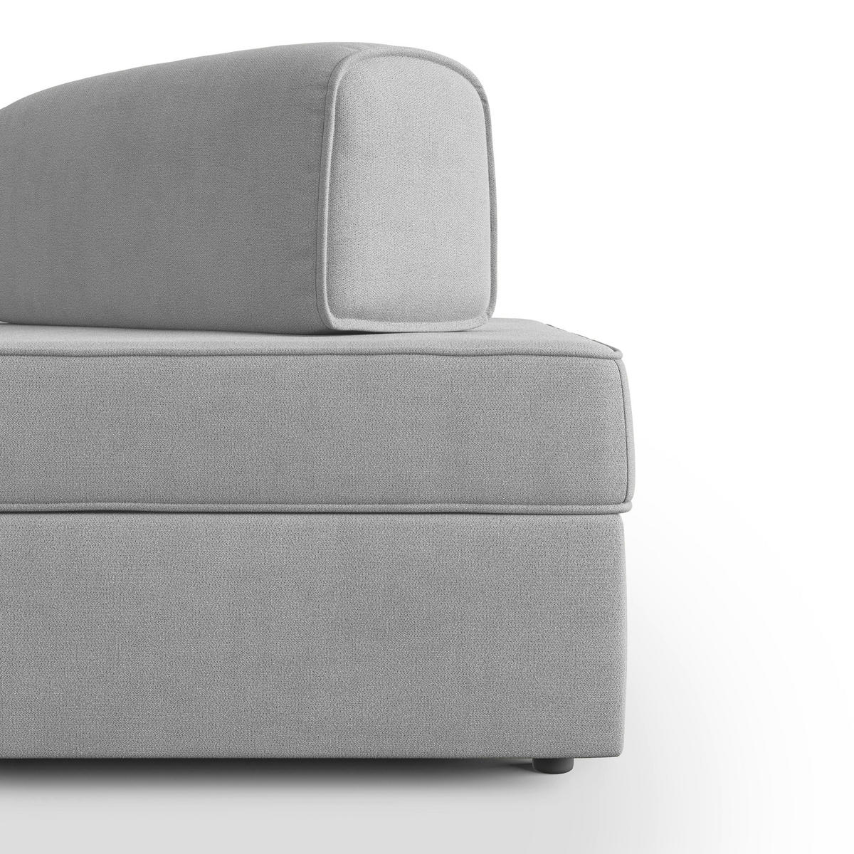 LINEARSOFA Liberty ausziehbar - Hellgrau, Textil (200/42/105cm) - Divani.store