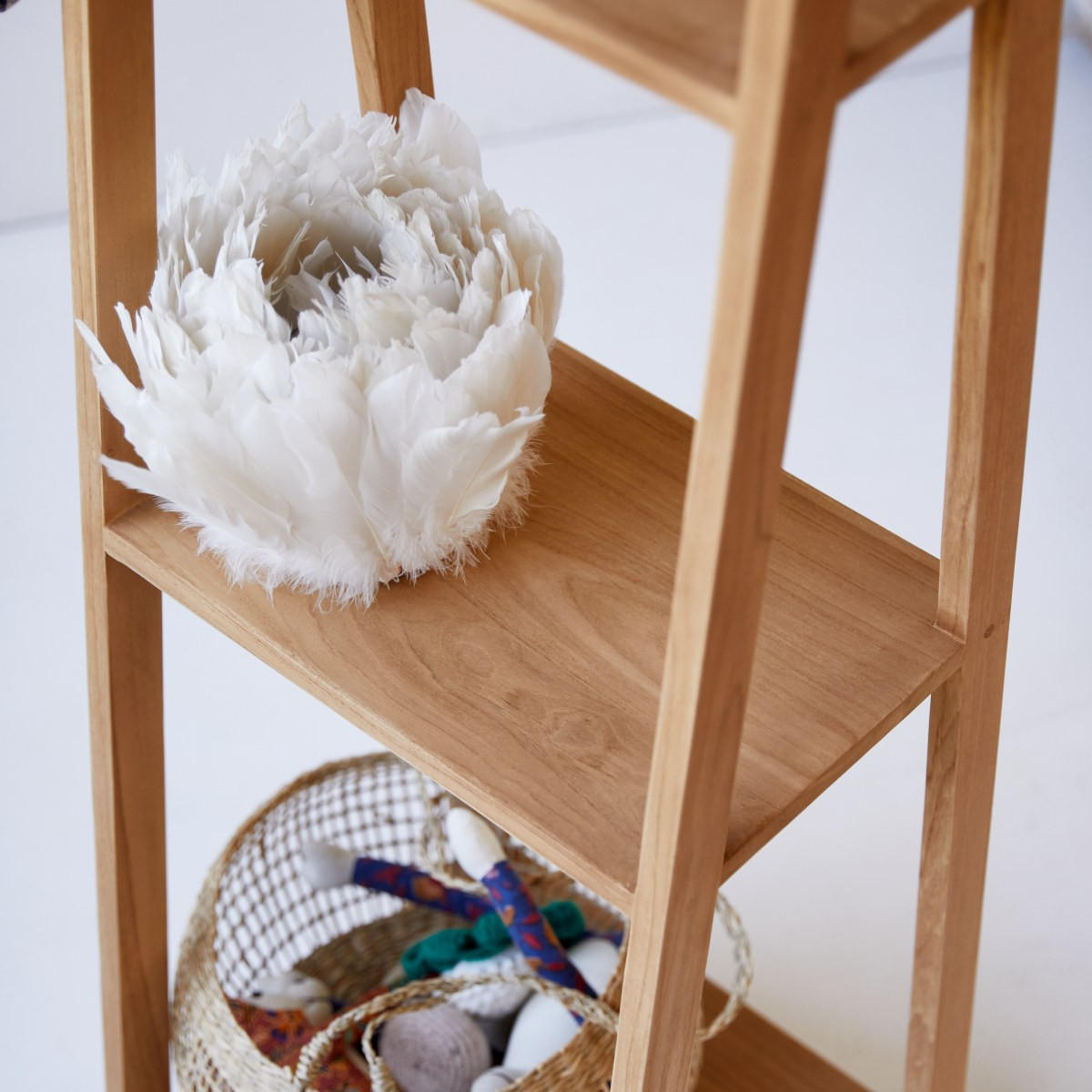 KINDER-REGAL Bahya Natur aus Teak - Naturfarben, Holz (40/160/37cm) - Tikamoon