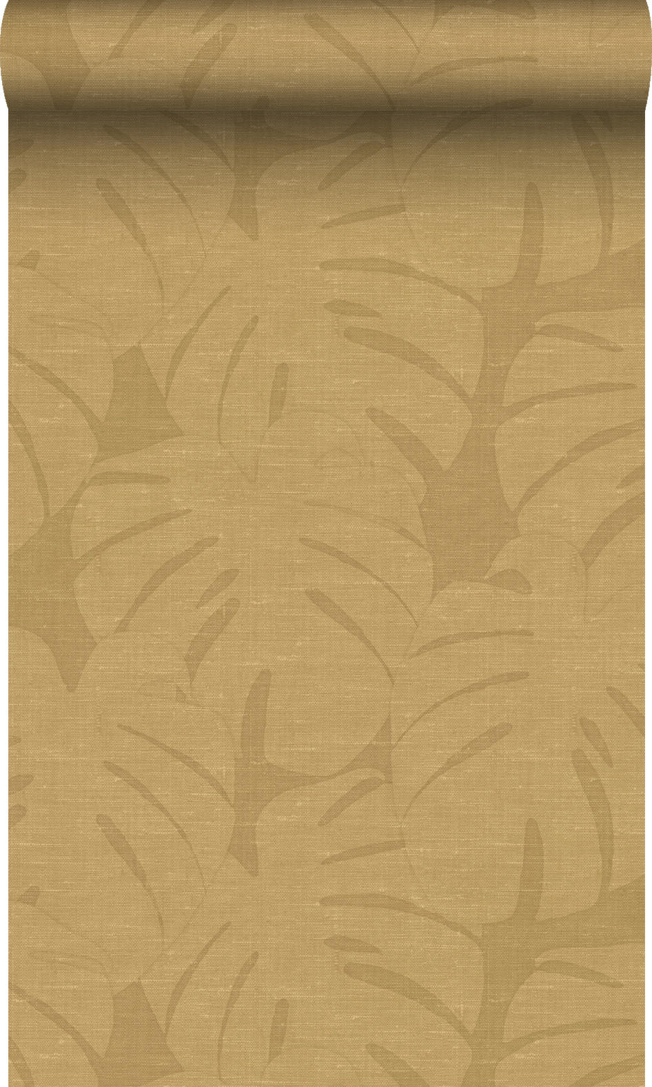 TAPETE tropische Blätter 50 x 900 cm - Gelb, Papier (50/900cm) - Origin Wallcoverings