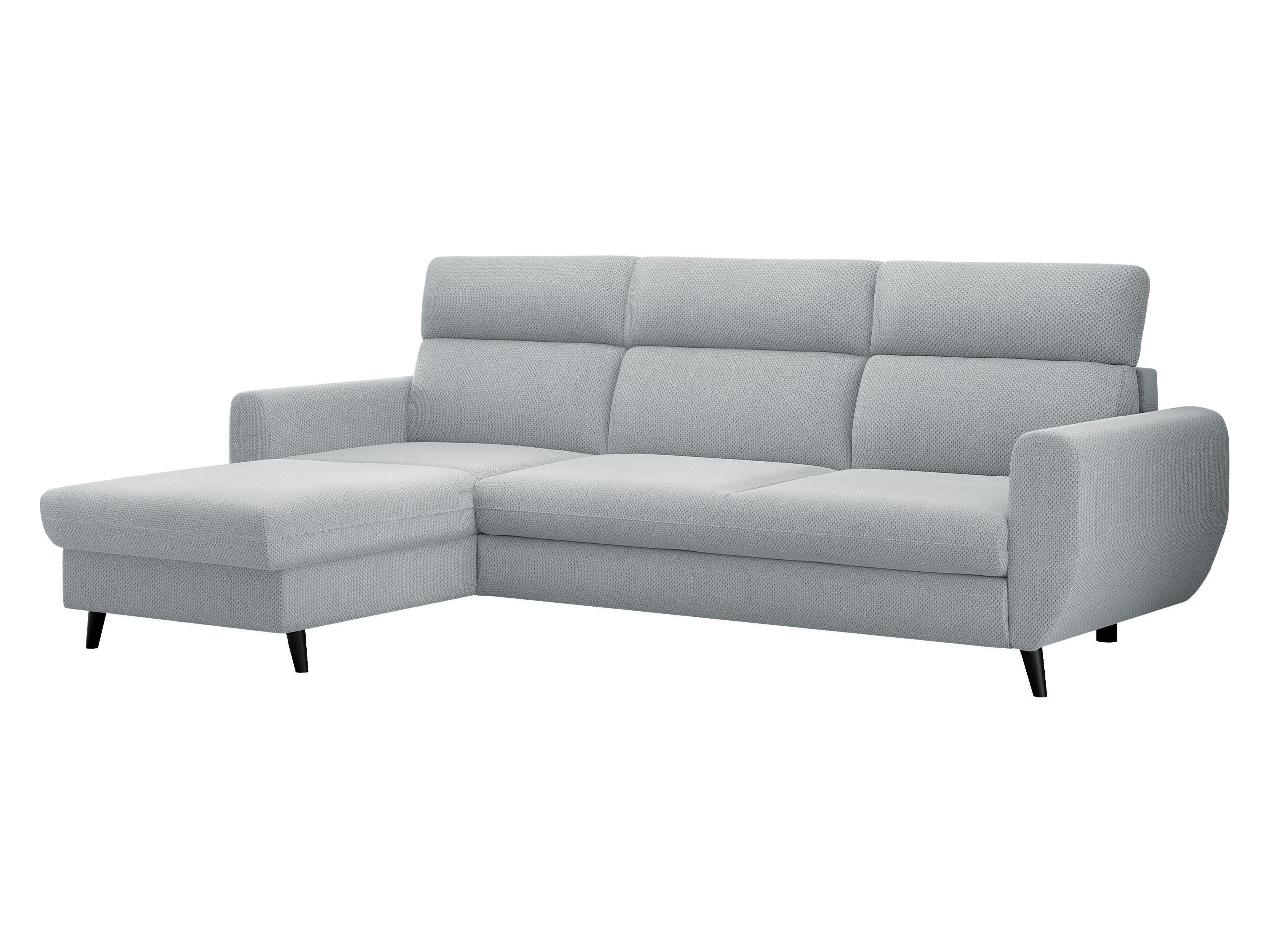 ECKSOFA Torro Mini, Seite: Links - Hellgrau, Holz/Textil (258/168cm) - MIRJAN24