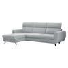 ECKSOFA Torro Mini, Seite: Links - Hellgrau, Holz/Textil (258/168cm) - MIRJAN24