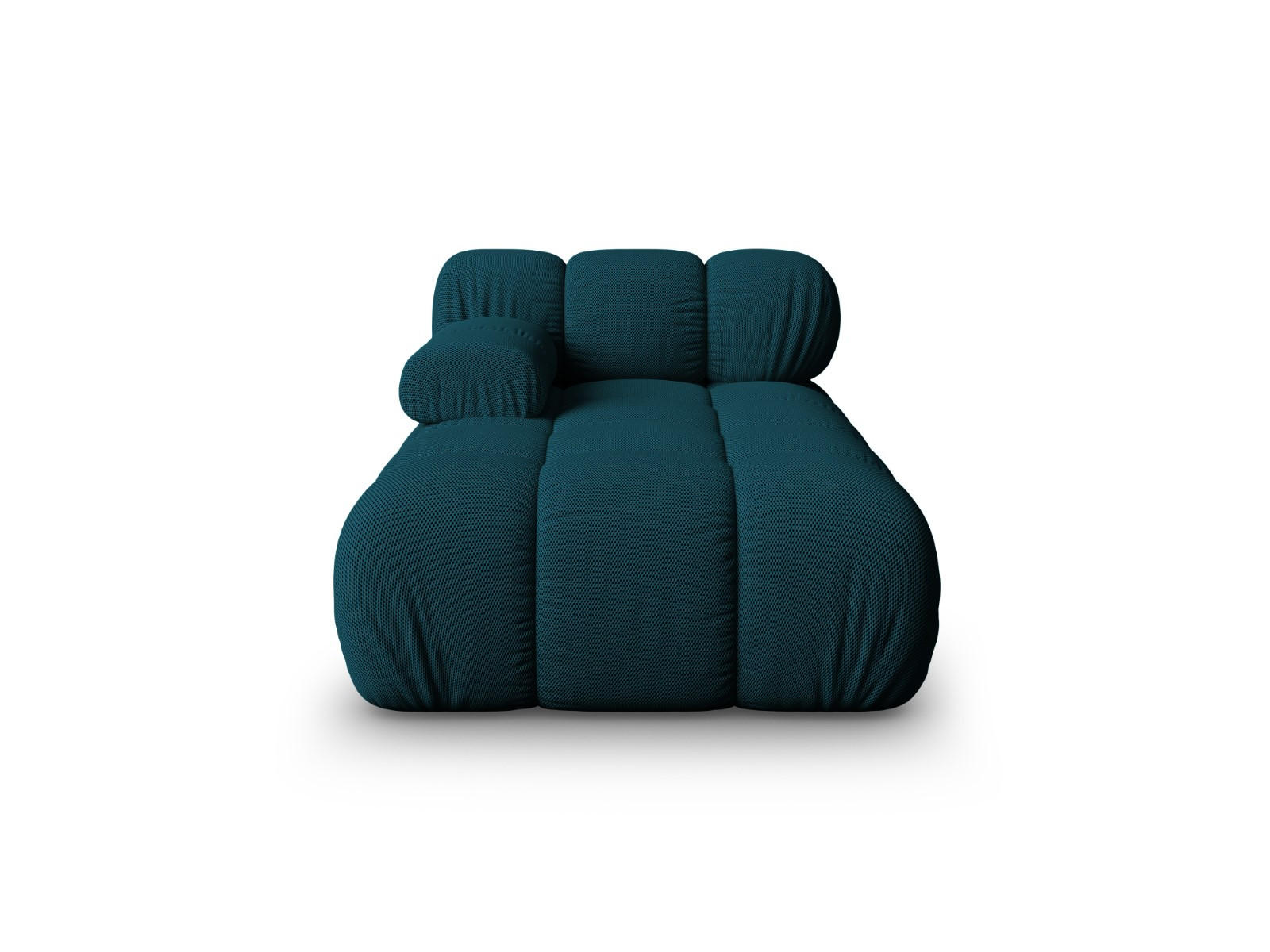 CHAISELONGUE links Bellis aus 3D-Stoff marineblau - Blau, Textil (94/70/155cm) - Micadoni