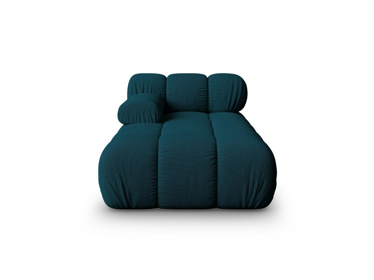 CHAISELONGUE links Bellis aus 3D-Stoff marineblau - Blau, Textil (94/70/155cm) - Micadoni