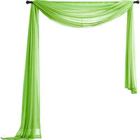 QUERBEHANG 1ER SET HxB 140x600 Apfelgrün - Hellgrün, Textil (140/600cm) - Gardinenbox