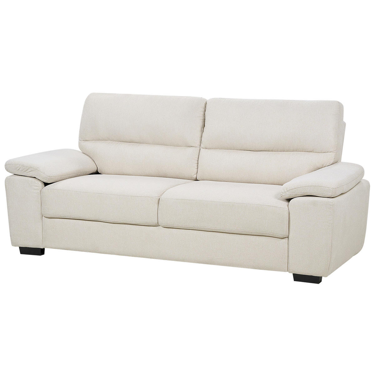 3-SITZER-SOFA hellbeige Vogar - Beige, Textil (195/90/74cm) - Beliani