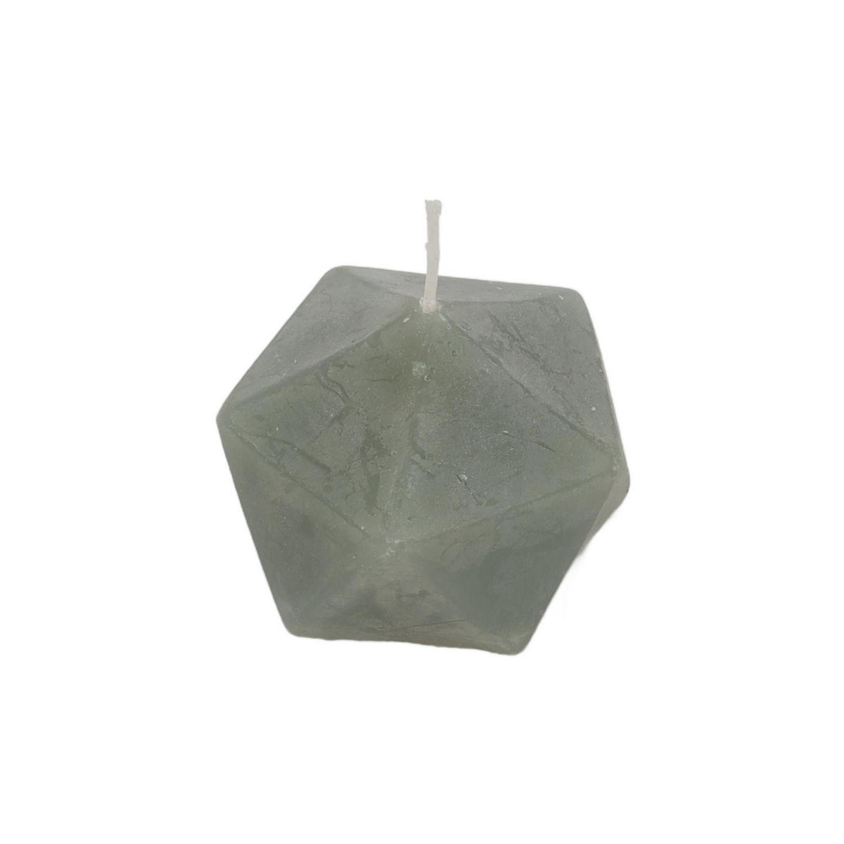 DEKO-KERZE Origami-Form Arty 7/7/5 cm - Grün, Paraffin (7/5/7cm) - Homea