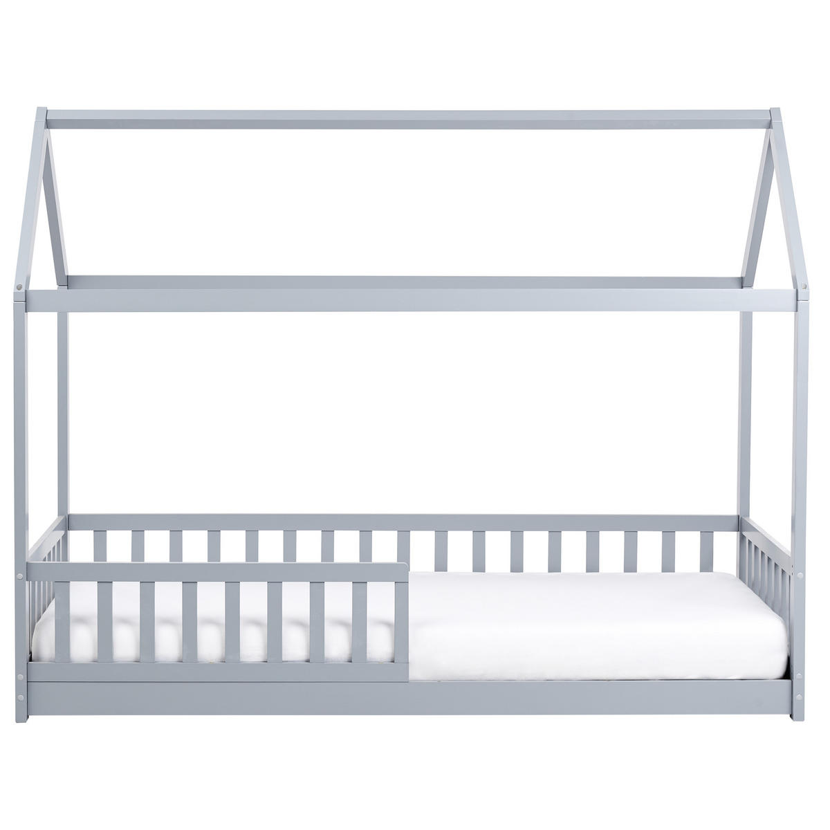 KINDERBETT 90x200 cm Grau Cossaye - Grau, Holz (90/200cm) - Beliani