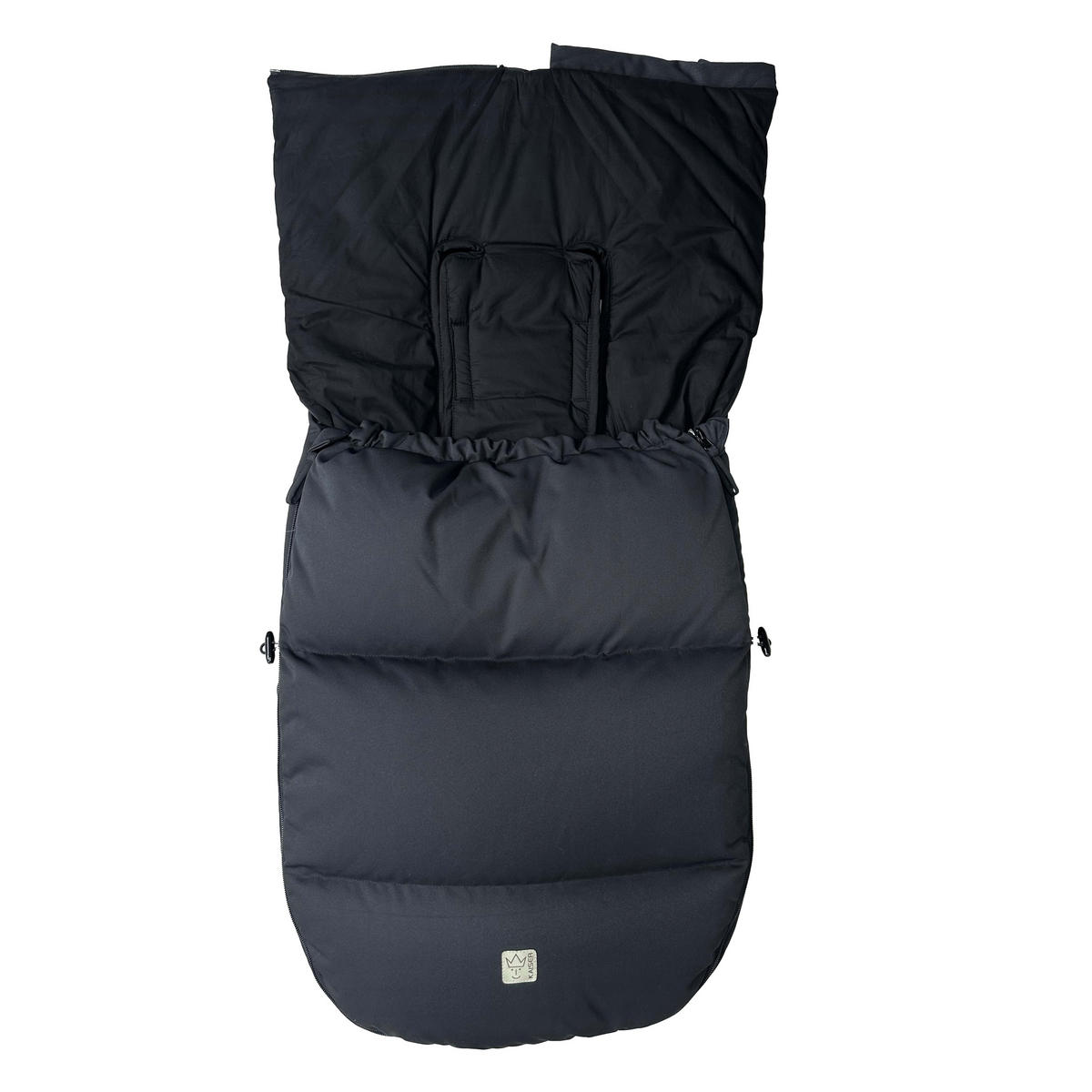 KINDERWAGEN-FUSSSACK Dowwny XL, black - Schwarz, Textil (45/7/95cm) - Kaiserbaby