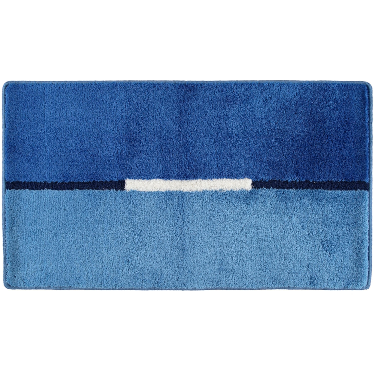 BADTEPPICH MIRA OCEAN - 323 - Blau, Textil (65/115cm) - Rhomtuft