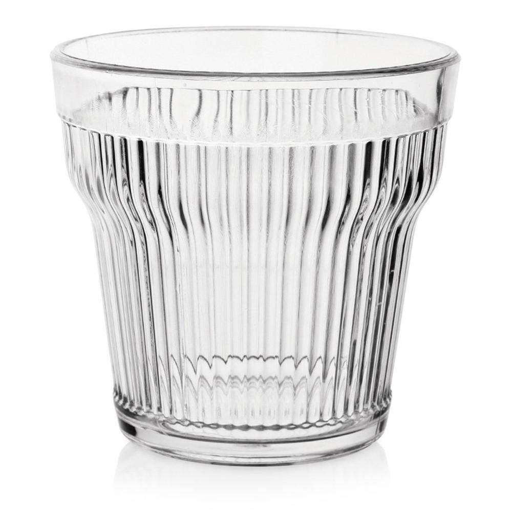 ACRYLGLAS Charisma geriffelt transparent - Transparent, Kunststoff (0.35L) - Orion 