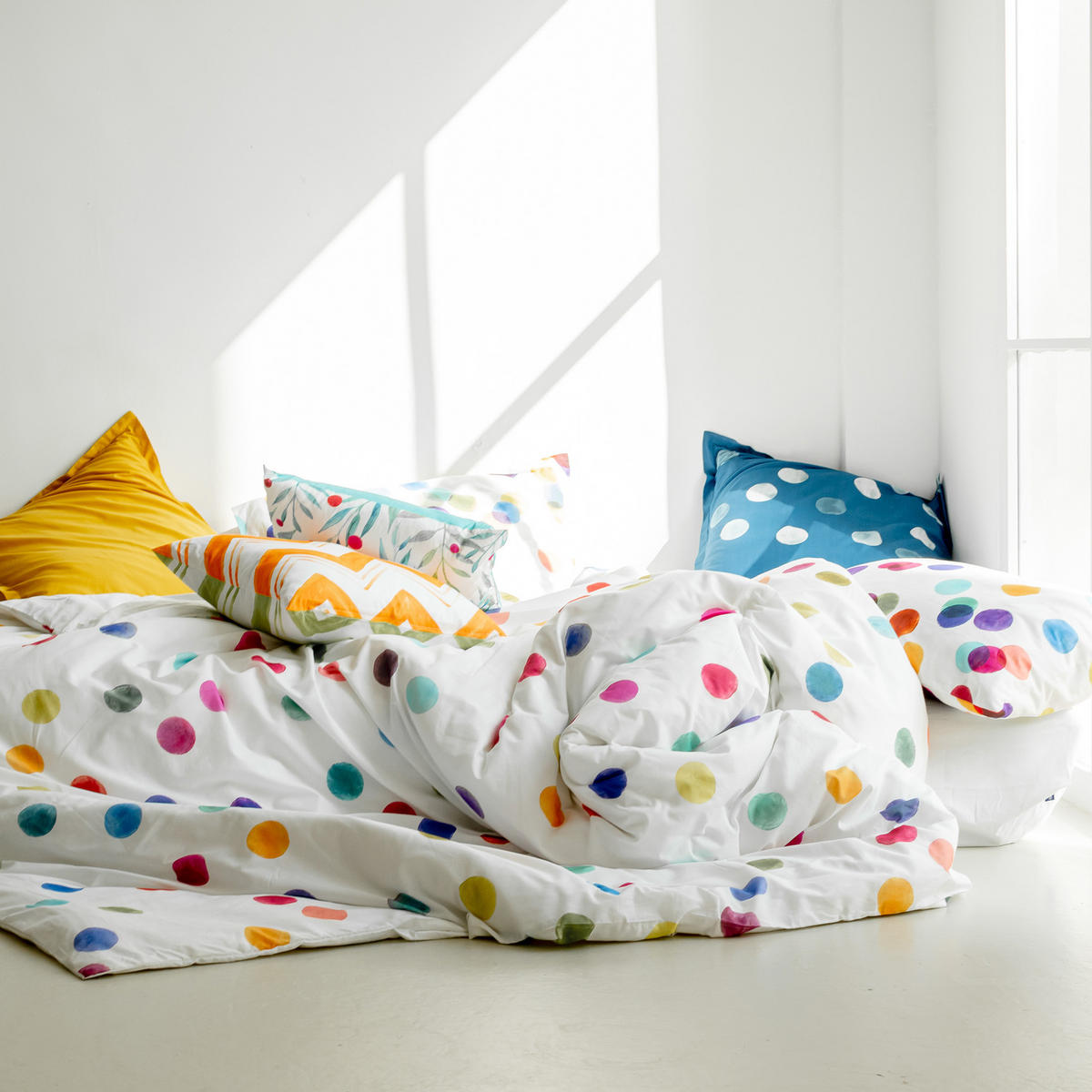BETTBEZUG confetti 155x220 cm (komfortgrösse) mehrfarbig - Multicolor, Textil (155/220cm) - Happy Friday