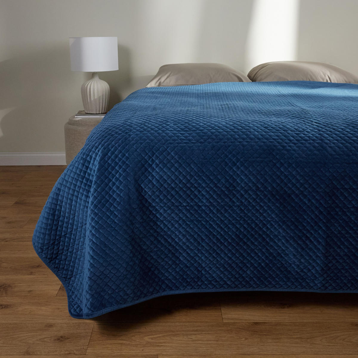 TAGESDECKE Plums - Dunkelblau, Textil (200/220cm) - home&you