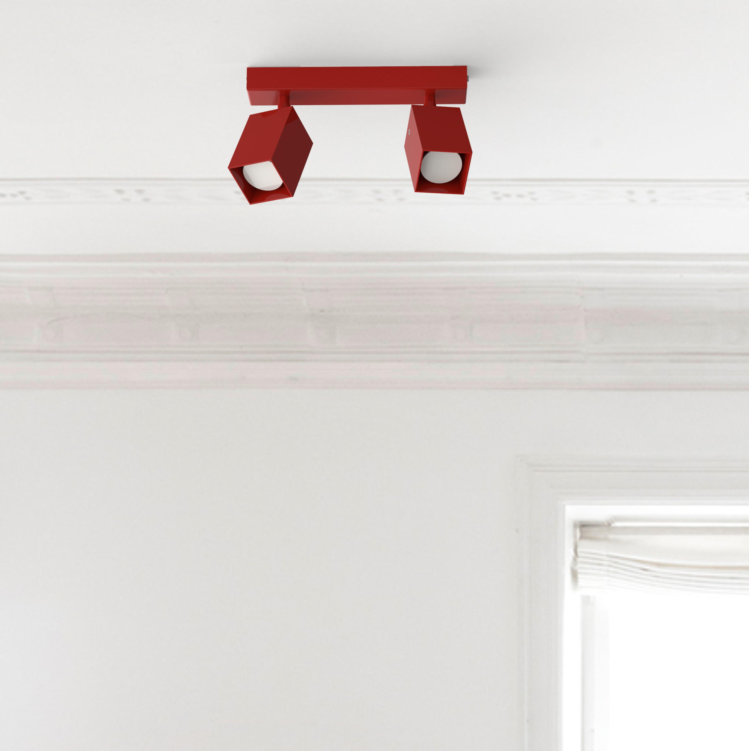 DECKENLEUCHTE - Rot, Metall (6/27/18cm) - Lumicom