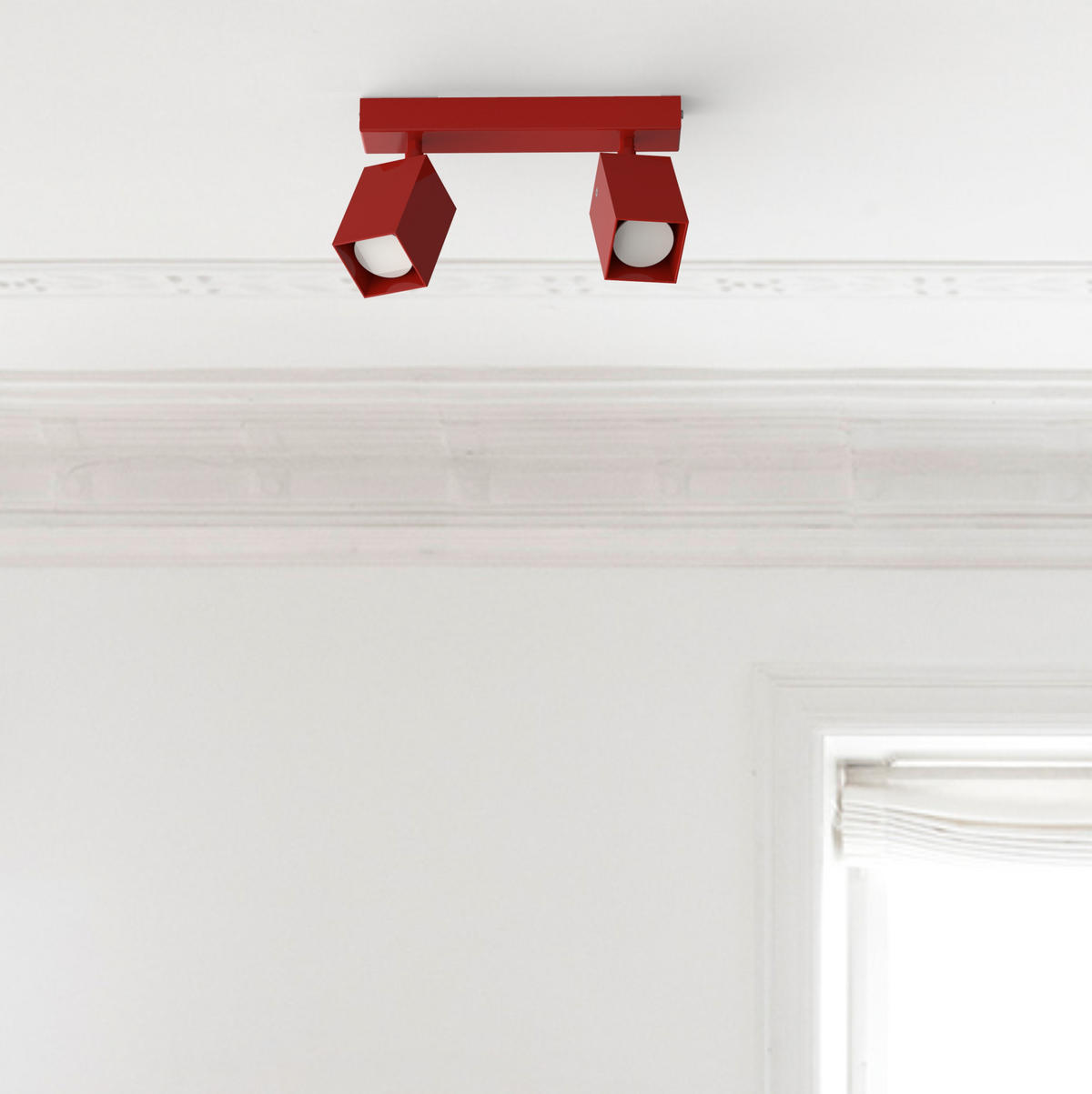 DECKENLEUCHTE - Rot, Metall (6/27/18cm) - Lumicom